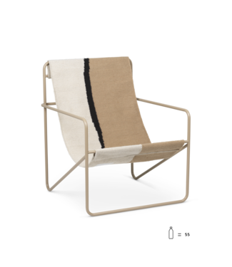 Ferm Living Desert Lounge Chair  - Cashmere frame