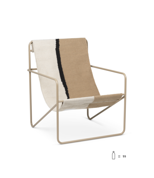 Ferm Living Desert Lounge Chair  - Cashmere frame