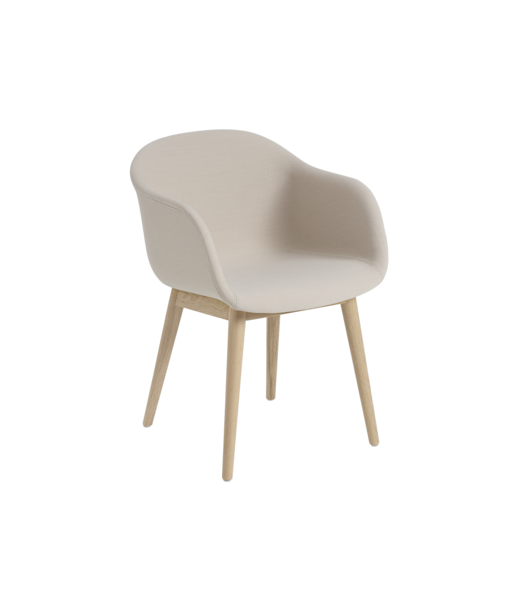 Muuto Fiber Armchair gestoffeerd - wood base