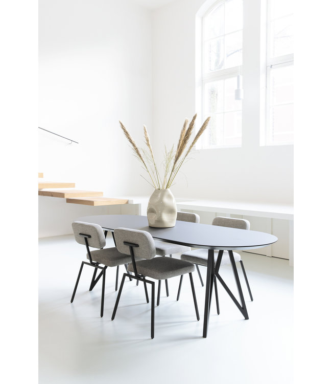 Eetkamertafel plat ovaal - HPL