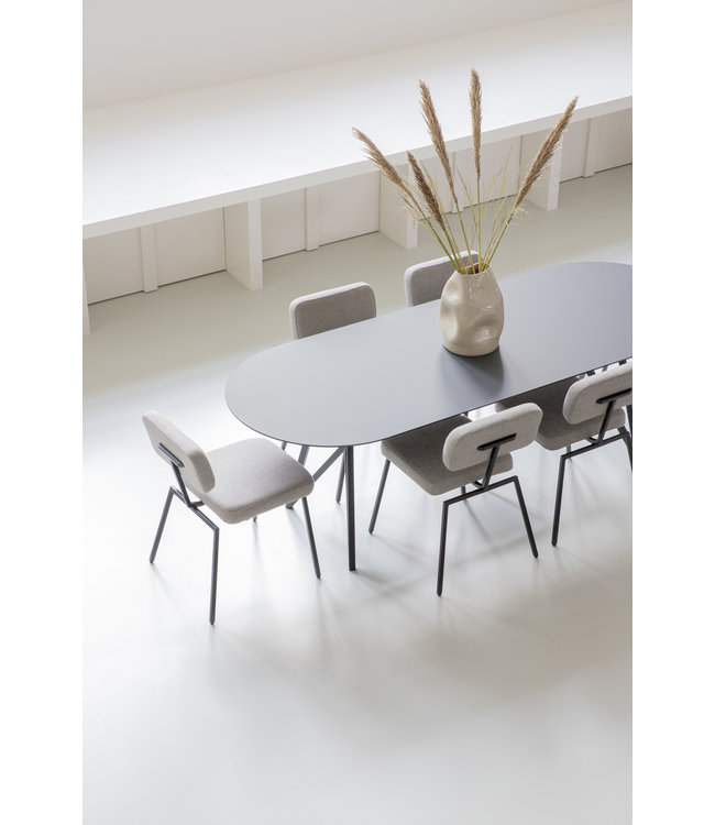 Eetkamertafel plat ovaal - HPL