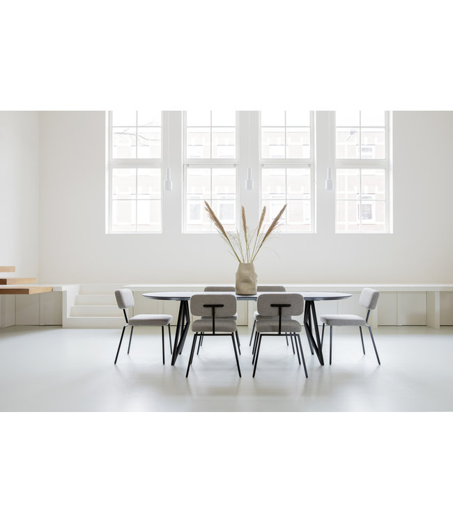 Eetkamertafel plat ovaal - HPL