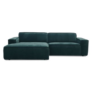 FEST Amsterdam Edge 3 zit met lounge - Royal Turquoise fluweel