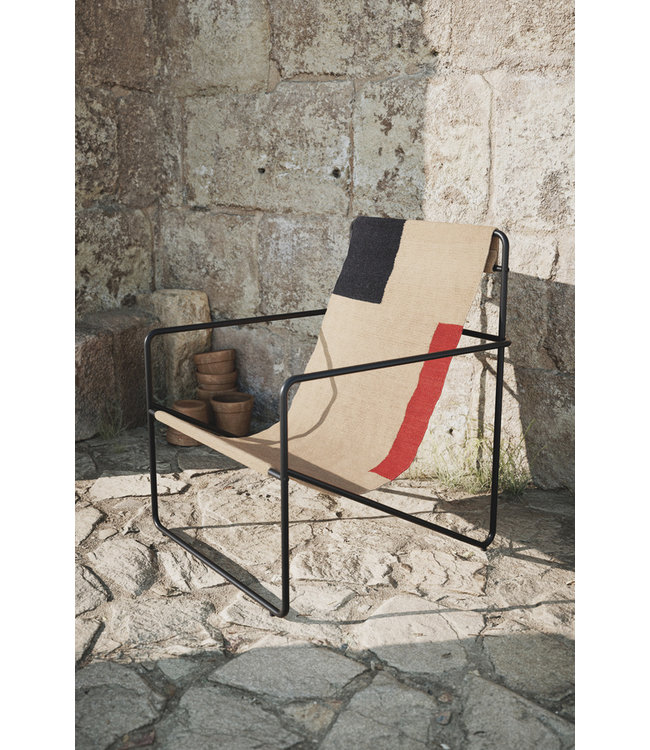 Desert Lounge Chair  - Zwart frame