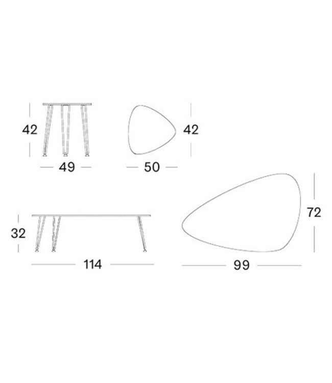 Rozy Side & Coffee Table