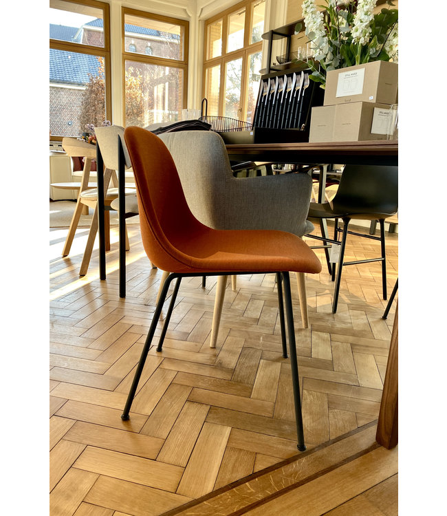 Fiber Side Chair Upholstered - Tube base