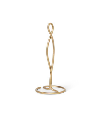 Ferm Living Curvature Brass - Keukenrolhouder