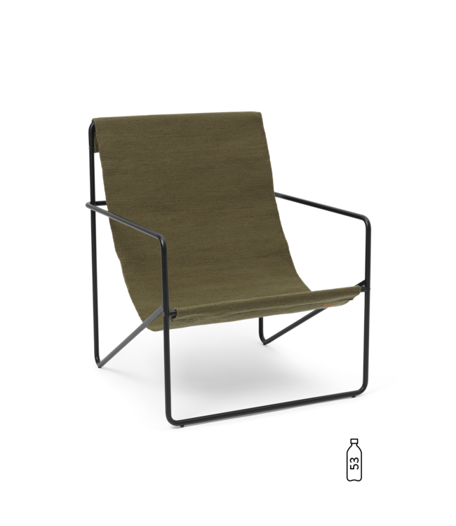 Desert Lounge Chair  - Zwart frame