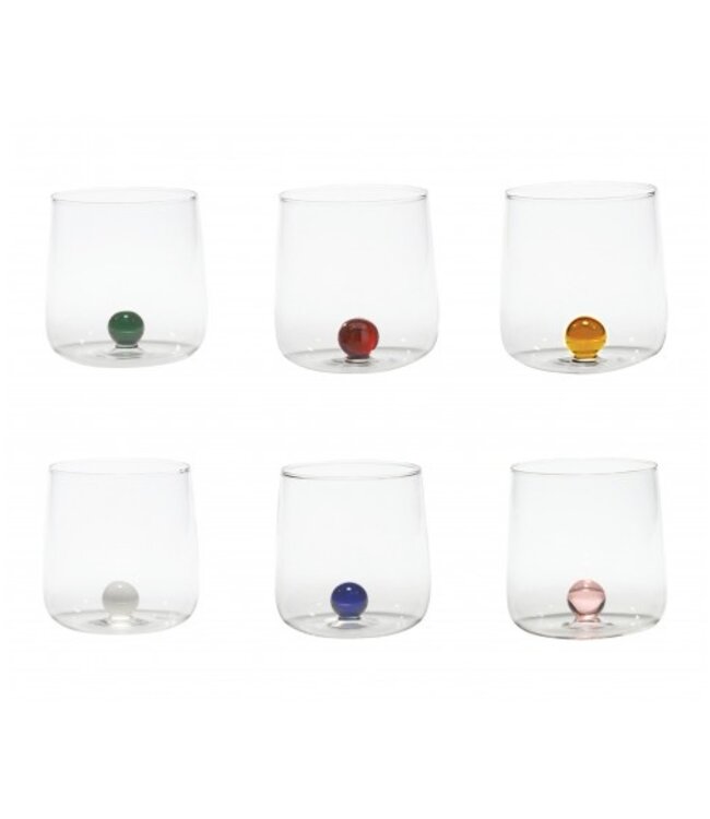 Zafferano Bilia glas - set van 6  kleuren