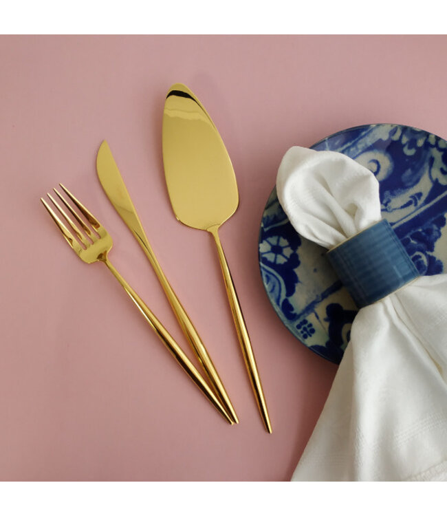 Taartschep - Moon  Gold Pastry Server