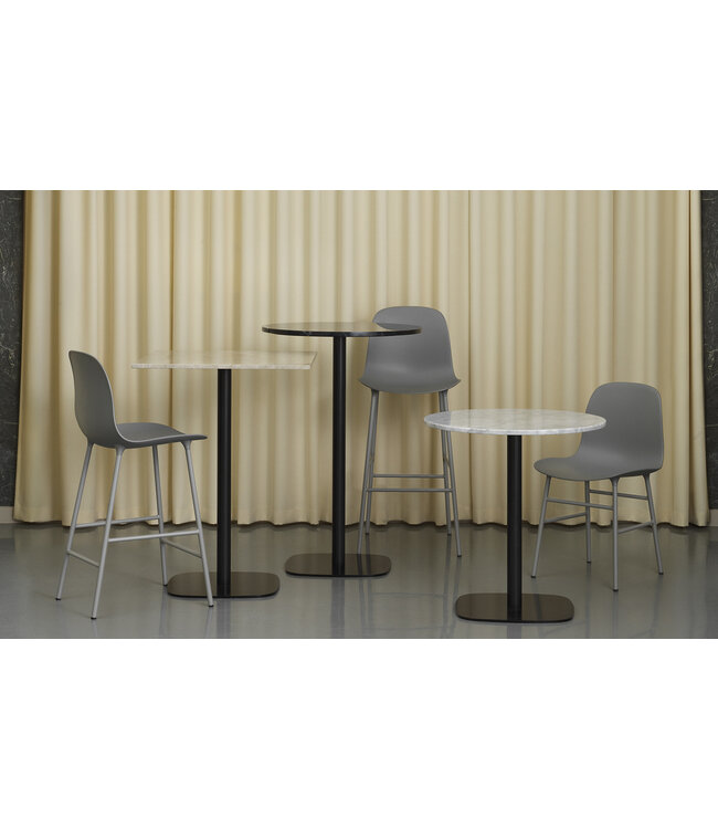 Form barkruk met stalen onderstel