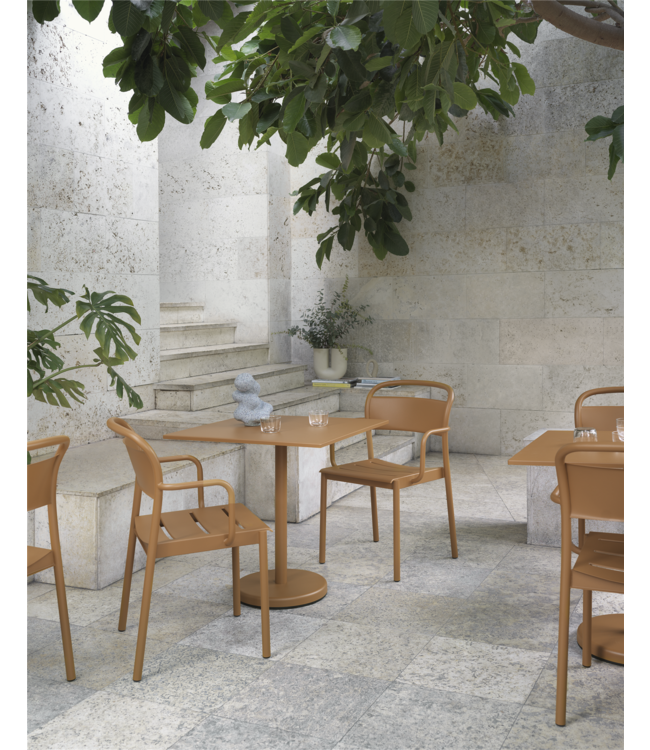 Linear Steel Café Table