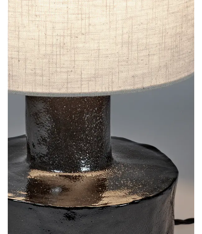 Catherine tafellamp Black/Beige