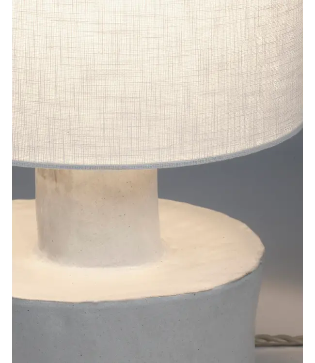 Catherine tafellamp White mat/Beige