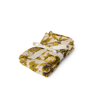 HK Living  Servetten Olijf - set van 2