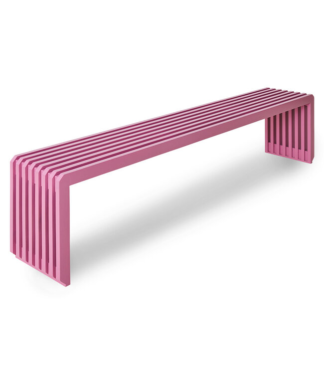 Slatted bench L - Hot Pink