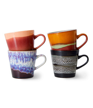 HK Living  Americano tassen Friction - set van 4