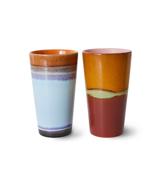 HK Living  Latte mugs Clash - set van 2