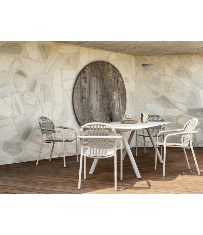 Kodo Dining Table (Fossil Grey - Dune White)