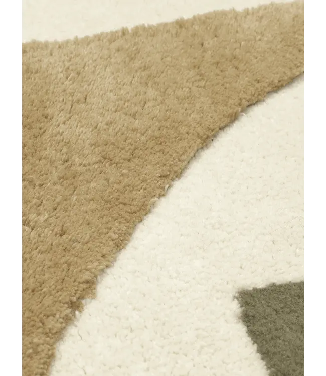 Bloco Tufted Rug - Green/Off-white