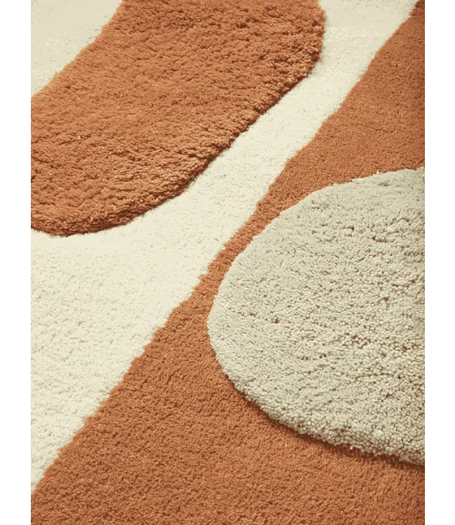 Bloco Tufted Rug - Blush/Off-white