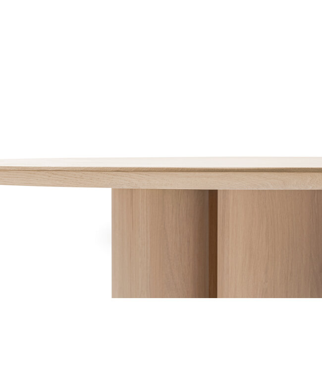 Jumbo - Ronde massief eiken tafel