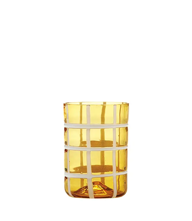 Zafferano Twiddle glazen - set van 6 - Amber
