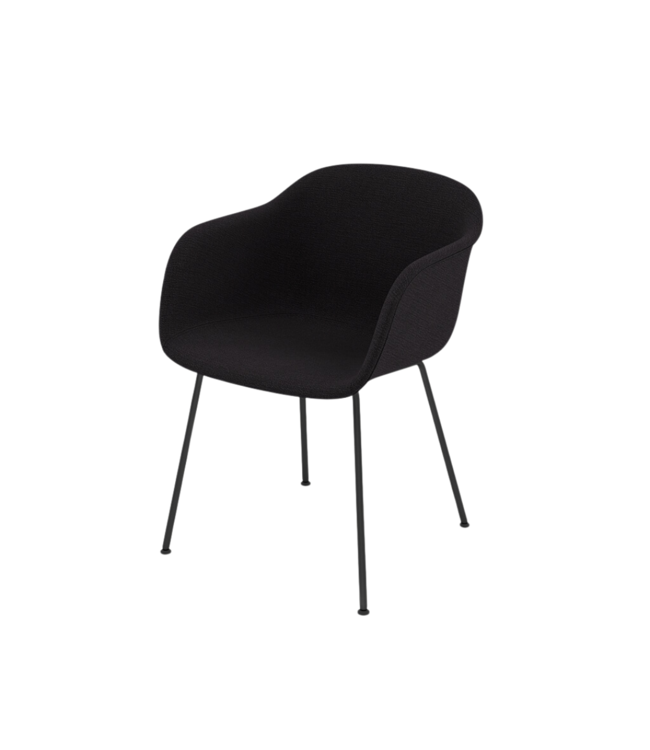 Muuto Fiber Armchair Upholstered - Tube base