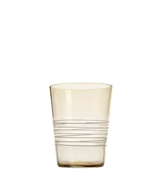 Zafferano Filante  glazen - set van 6 - Amber