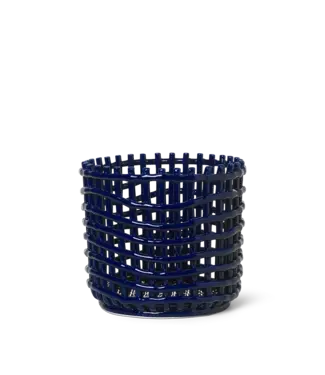Ferm Living Ceramic Basket - Large - Blue