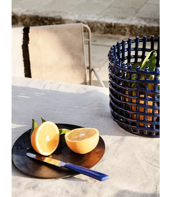 Ceramic Basket - Large - Blue