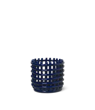 Ferm Living Ceramic Basket - Small - Blue