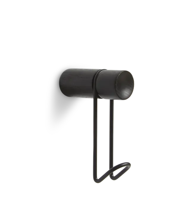 Around wall hanger - Black / Satin Brass