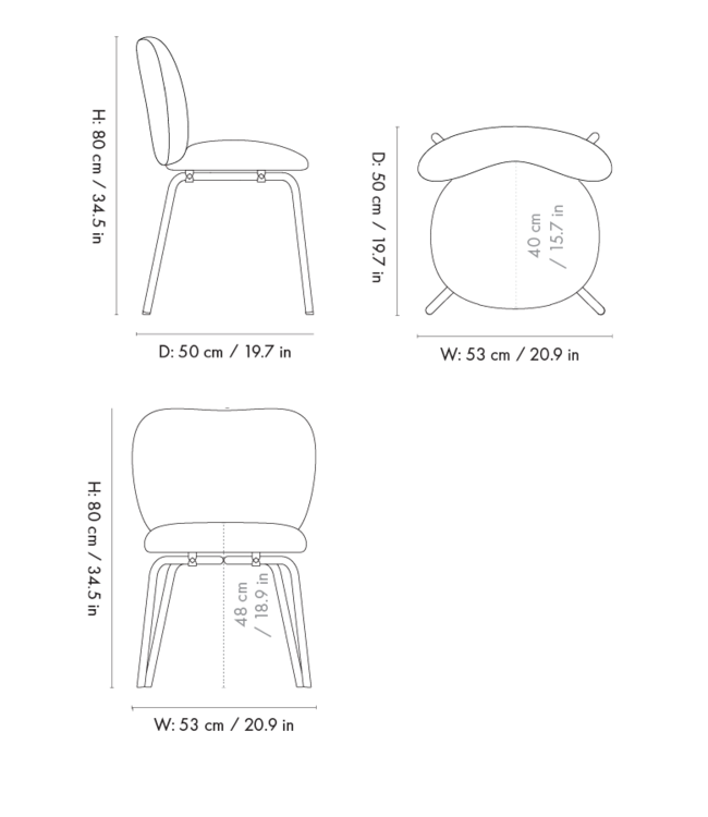 Rico Chair - Black - Louisiana