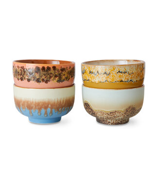HK Living  Noodle bowls Seabreeze - set van 4