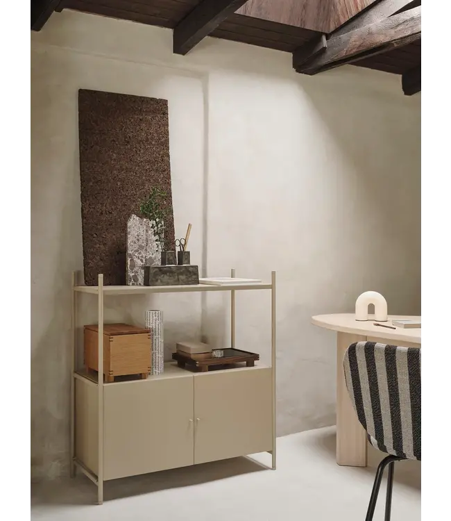 Punctual rack with cabinet