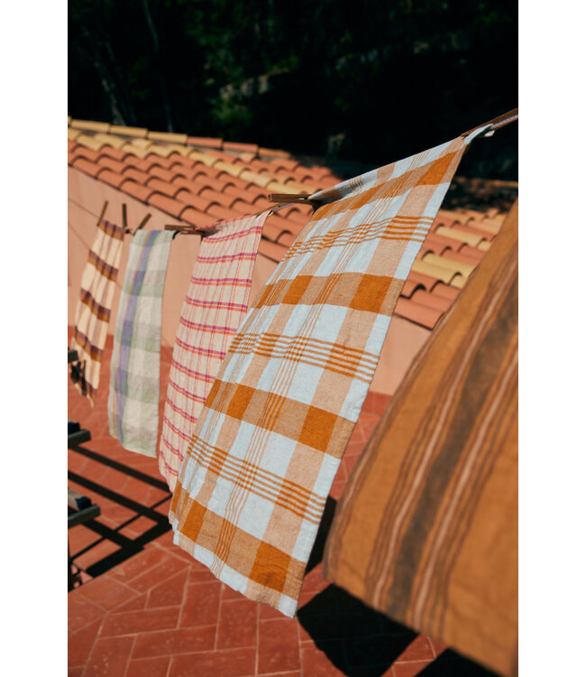 Vida theedoek - checked