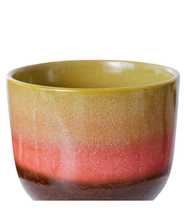 Retro bloempot - Lime