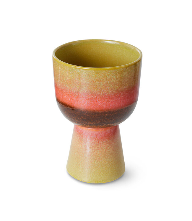 Retro bloempot - Lime