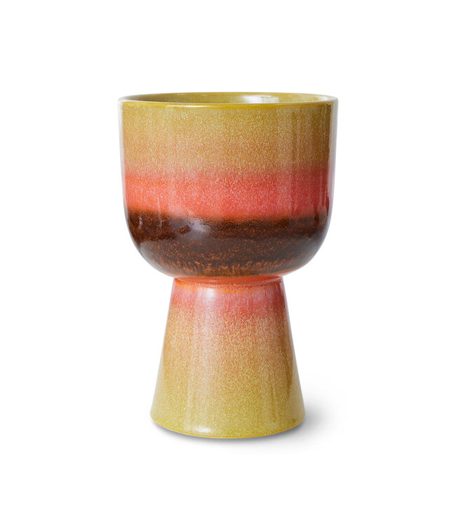 Retro bloempot - Lime