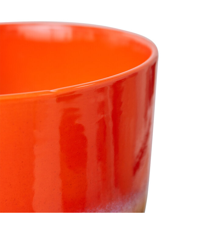 Retro bloempot - Cherry red