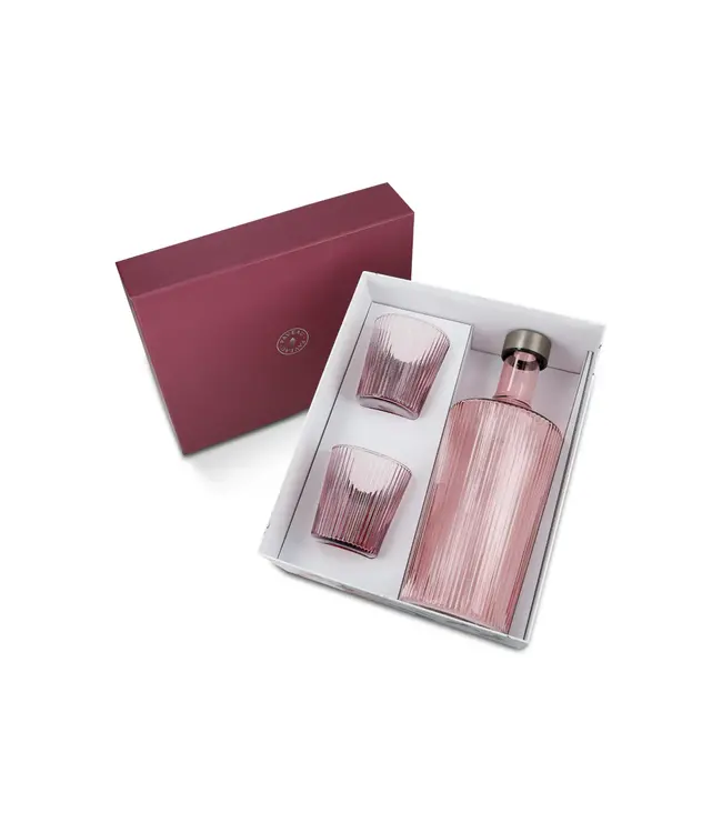 Gift set - Paveau fles en 2 Ribbed glazen