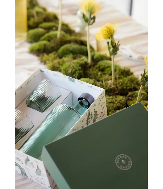 Gift set - Paveau fles en 2 Ribbed glazen