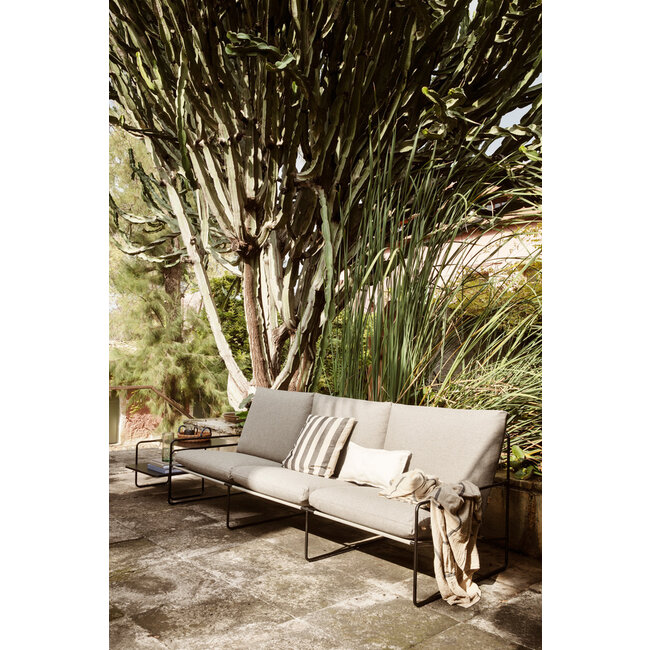 Ferm Living Desert 3-zit - Zwart frame