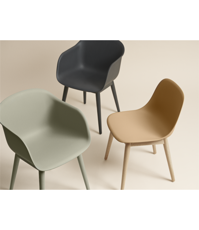 Fiber Side Chair - Wooden base