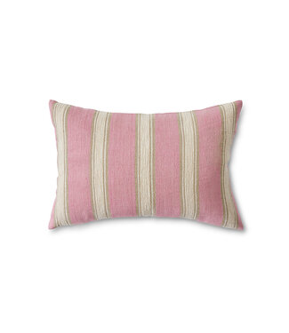 HK Living  Woven striped kussen - blush