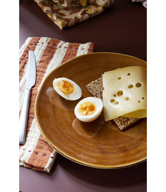 Servetten Striped Tangerine - set van 2