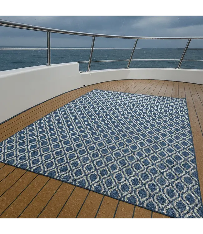Outdoor tapijt - Carré blauw
