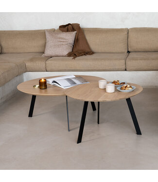 Studio Henk  New Co Coffee table  - ø 50 cm - Eiken Rond