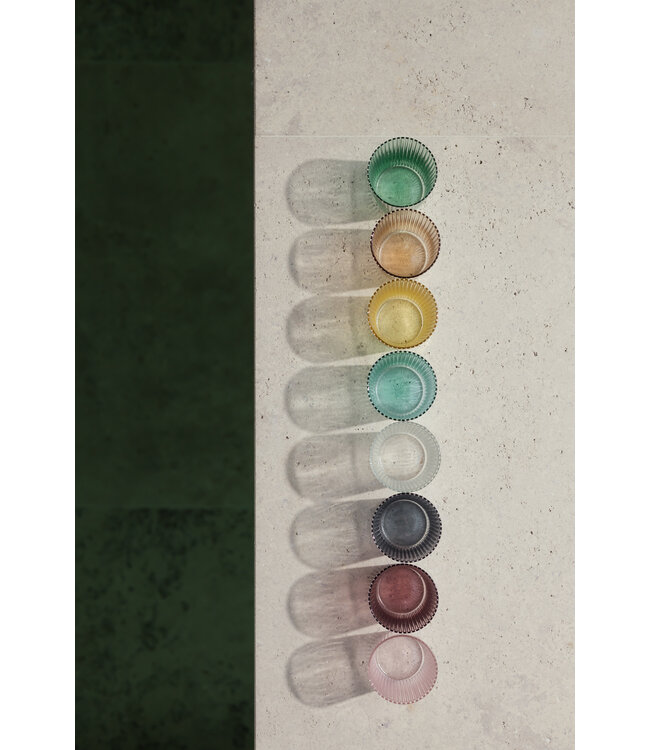 Ribbed gekleurd glas